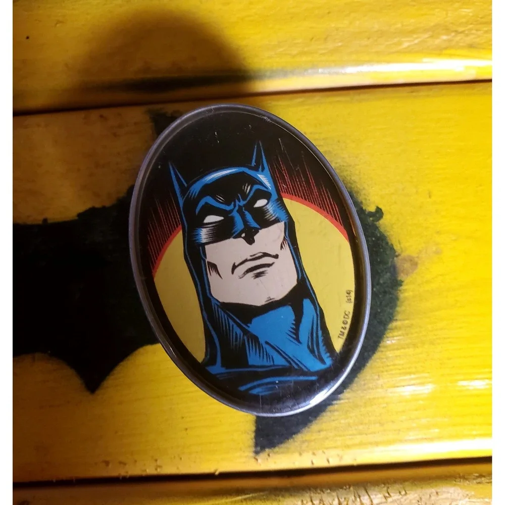 Wooden Crafty BATMAN Themed Cap Or Coat Rack Comic‎ Book Handles